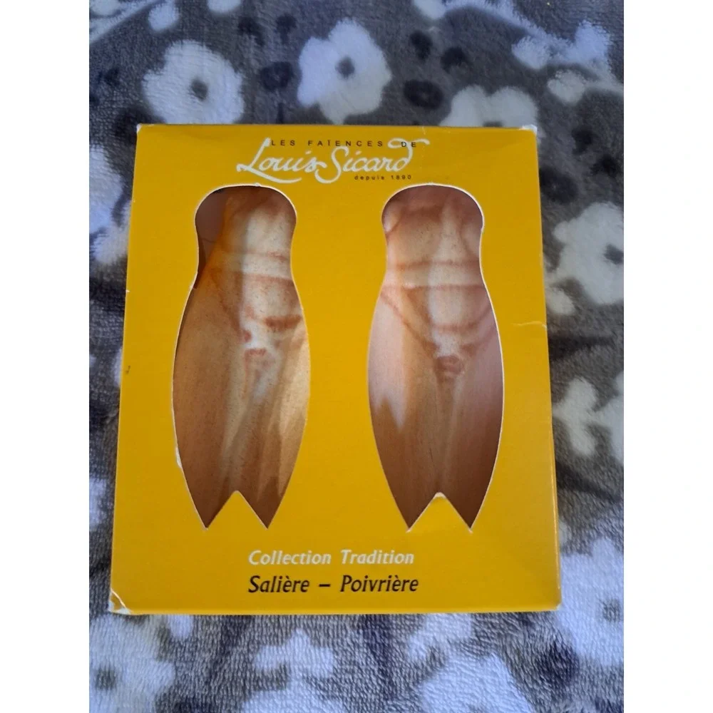 Louis Sicard Cicada Salt Pepper Shakers NIB‎ Yellow